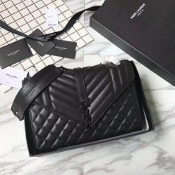 Replica Alta Qualità YSL Saint Laurent Busta media per buste nera