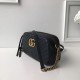 Riproduzione Fedele Borsa a tracolla GG Marmont Matelasse 447632 Nero imitazioni Replica Alta Qualità Borsa a tracolla GG Marmont Matelasse 447632 Nero