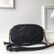 Riproduzione Fedele Borsa a tracolla GG Marmont Matelasse 447632 Nero imitazioni Replica Alta Qualità Borsa a tracolla GG Marmont Matelasse 447632 Nero