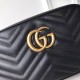 Riproduzione Fedele Borsa a tracolla GG Marmont Matelasse 447632 Nero imitazioni Replica Alta Qualità Borsa a tracolla GG Marmont Matelasse 447632 Nero