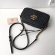 Riproduzione Fedele Borsa a tracolla GG Marmont Matelasse 447632 Nero imitazioni Replica Alta Qualità Borsa a tracolla GG Marmont Matelasse 447632 Nero