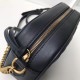 Riproduzione Fedele Borsa a tracolla GG Marmont Matelasse 447632 Nero imitazioni Replica Alta Qualità Borsa a tracolla GG Marmont Matelasse 447632 Nero