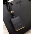 Replica Perfetta a mano monocromatica Saffiano Prada nera Replica Perfetta a mano monocromatica Saffiano Prada nera
