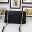 Borse A Tracolla GG Marmont Medium Matelassé 443496 Nero