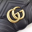 Borse A Tracolla GG Marmont Medium Matelassé 443496 Nero