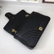 Borse A Tracolla GG Marmont Medium Matelassé 443496 Nero
