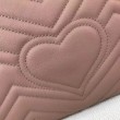 Borse A Tracolla GG Marmont Medium Matelassé 443496 Rosa nudo