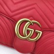 Borse A Tracolla GG Marmont Medium Matelassé 443496 Rosso