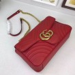 Borse A Tracolla GG Marmont Medium Matelassé 443496 Rosso