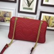Borse A Tracolla GG Marmont Medium Matelassé 443496 Rosso