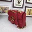 Borse A Tracolla GG Marmont Medium Matelassé 443496 Rosso