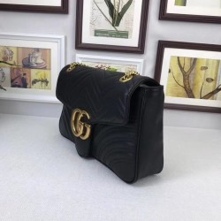 Borse A Tracolla GG Marmont Medium Matelassé 443496 Nero Borse A Tracolla GG Marmont Medium Matelassé 443496 Nero