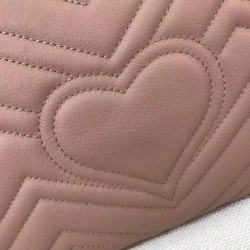 Borse A Tracolla GG Marmont Medium Matelassé 443496 Rosa nudo Borse A Tracolla GG Marmont Medium Matelassé 443496 Rosa nudo