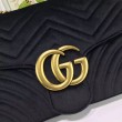 Imitazione Borse Firmate Replica a Tracolla GG Marmont Media 443496 Nero