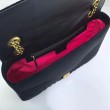 Imitazione Borse Firmate Replica a Tracolla GG Marmont Media 443496 Nero