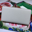 Alta gamma replica imitazione Portafoglio Zumi in pelle granulosa con cerniera 570661 bianco
