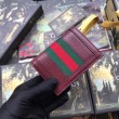 Pari all'originale replica Ophidia GG Card Case 523155 Marrone