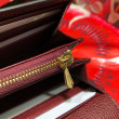 Portafoglio Zumi continental in pelle granulosa 573612 rosso Portafoglio Zumi continental in pelle granulosa 573612 rosso