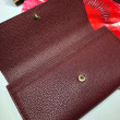 Portafoglio Zumi continental in pelle granulosa 573612 rosso Portafoglio Zumi continental in pelle granulosa 573612 rosso