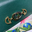 Portafoglio Zumi continental in pelle granulosa 573612 verde Portafoglio Zumi continental in pelle granulosa 573612 verde