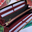 Portafoglio Zumi in pelle granulosa con cerniera 570661 rosso Portafoglio Zumi in pelle granulosa con cerniera 570661 rosso