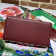 Portafoglio Zumi in pelle granulosa con cerniera 570661 rosso Portafoglio Zumi in pelle granulosa con cerniera 570661 rosso