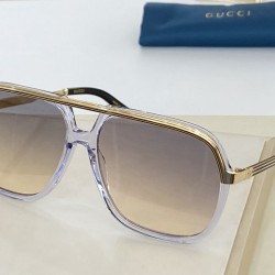 Dupe GG0200S Occhiali da sole quadrati Glod / Brown imitazioni perfette Replica GG0200S Occhiali da sole quadrati Glod / Brown Griffate