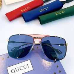 Dupe Occhiali da sole rotondi GG0739S Blu imitazioni perfette Replica Occhiali da sole rotondi GG0739S Blu Griffate