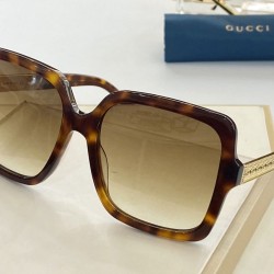 Dupe GG0884S Occhiali da sole quadrati Brown imitazioni perfette Replica GG0884S Occhiali da sole quadrati Brown Griffate