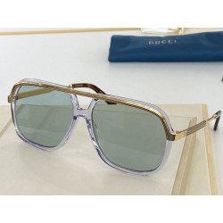 GG0200S Occhiali da sole quadrati Glod / Blu