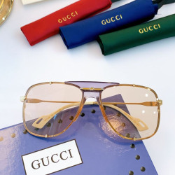 GG0739S Round Frame Sunglass Brown