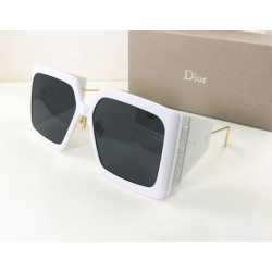 Occhiali da sole quadrati Dior Diorsolar S1u avorio bianchi