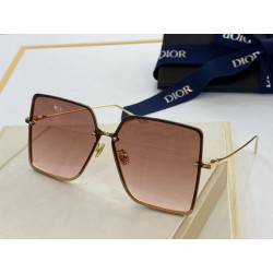 Occhiali da sole quadrati sfumati Dior marrone chiaro