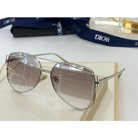 Occhiali da sole quadrati sfumati Dior stellaire Argento