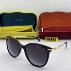 Occhiali da sole rotondi GG0757 Nero / oro