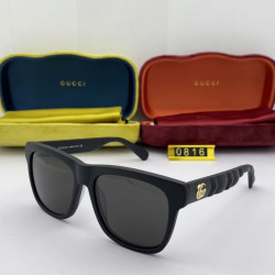 Occhiali da sole rotondi GG0816 Nero