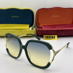 Occhiali da sole rotondi GG0893 blu / marrone