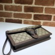 Dettagli perfetti clutch Dionysus GG Supreme 621197 marrone
