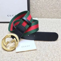 Cintura Web con fibbia G nera 411924 imitazioni perfette