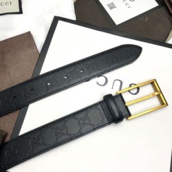 Replica 1:1 Cintura in pelle Signature nera 429028 Outlet Cintura in pelle Signature nera 429028 imitazioni perfette