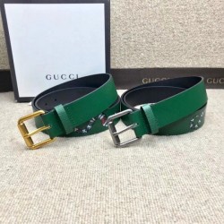 Replica 1:1 Cintura in pelle con Kingsnake Green 434520 Outlet Cintura in pelle con Kingsnake Green 434520 imitazioni perfette