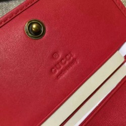 Replica 1:1 Porta carte GG Marmont in rosso 443125 Outlet Porta carte GG Marmont in rosso 443125 imitazioni perfette