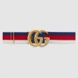 Qualità superiore replica Cintura elastica Web con fibbia Torchon Double G 524101