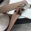 Alta gamma replica Cintura GG Supreme con fibbia G beige marrone 411924