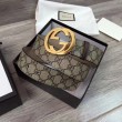 Alta gamma replica Cintura GG Supreme con fibbia G beige marrone 411924