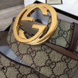 Alta gamma replica Cintura GG Supreme con fibbia G beige marrone 411924