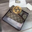 Alta gamma replica Cintura GG Supreme con fibbia G beige marrone 411924