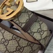 Alta gamma replica Cintura GG Supreme con fibbia G beige marrone 411924