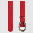 Qualità superiore replica Cintura in pelle con fibbia Dioniso in cristallo rossa 432142 Qualità superiore replica Cintura in pelle con fibbia Dioniso in cristallo rossa 432142