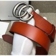 Alta gamma replica Cintura in pelle con fibbia doppia G in pelle 406831